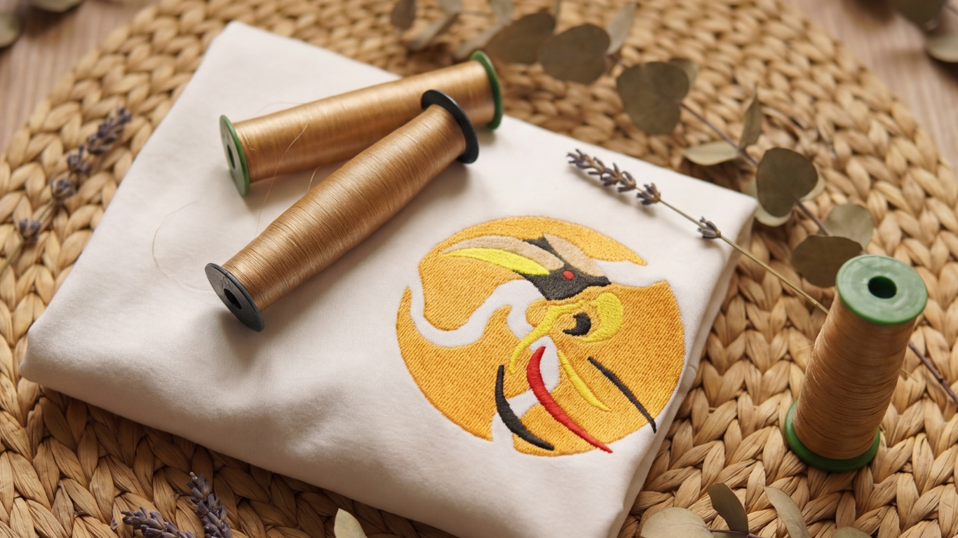 Muga Silk Embroidery