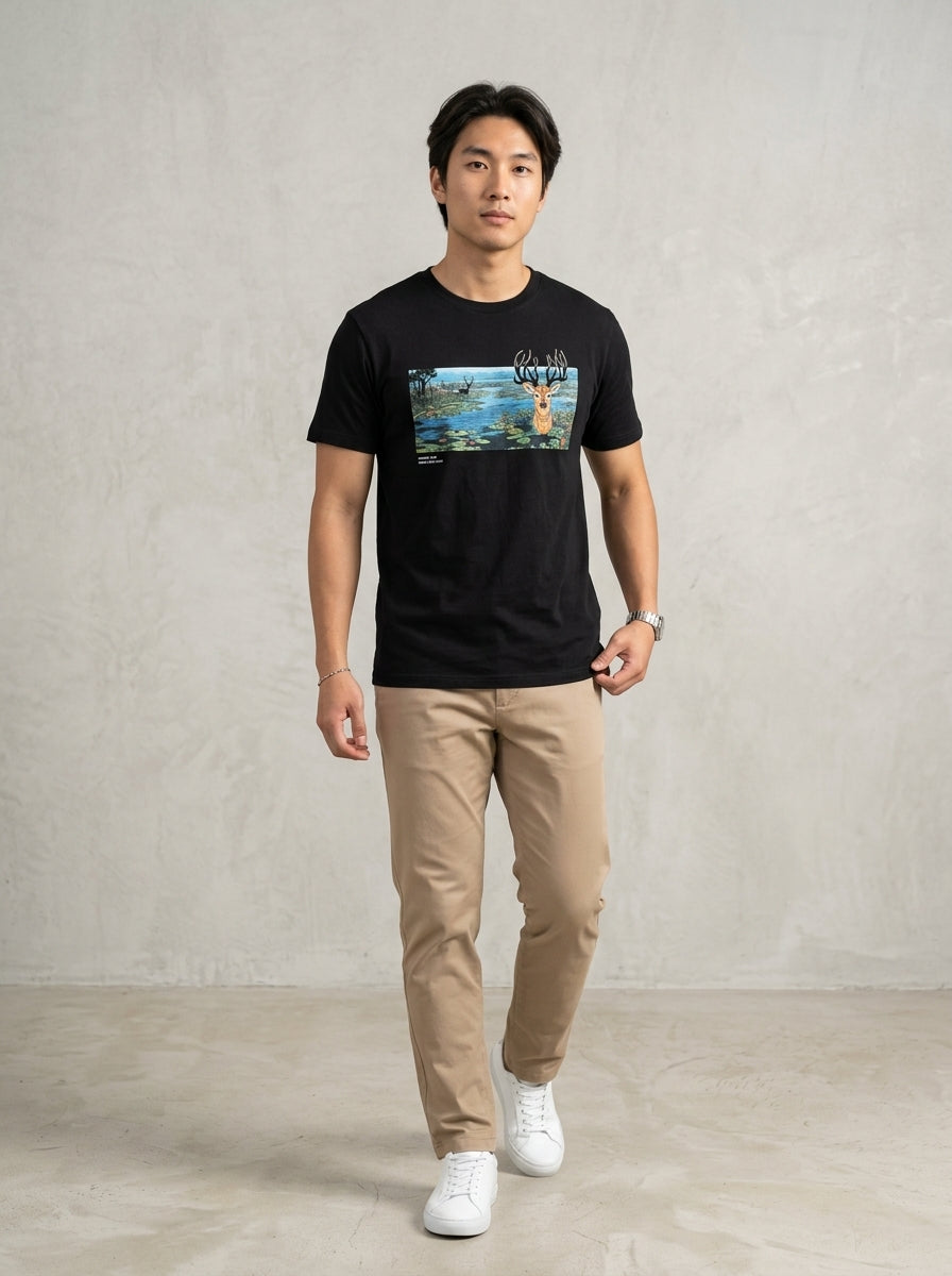 [Limited] Loktak Sangai Muga Embroidery_Male