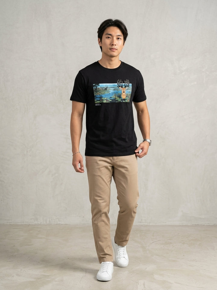 [Limited] Loktak Sangai Muga Embroidery_Male