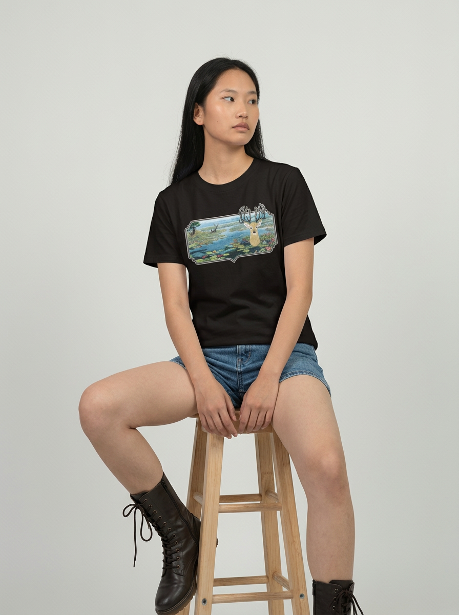[Limited] Loktak Sangai Muga Embroidery Female