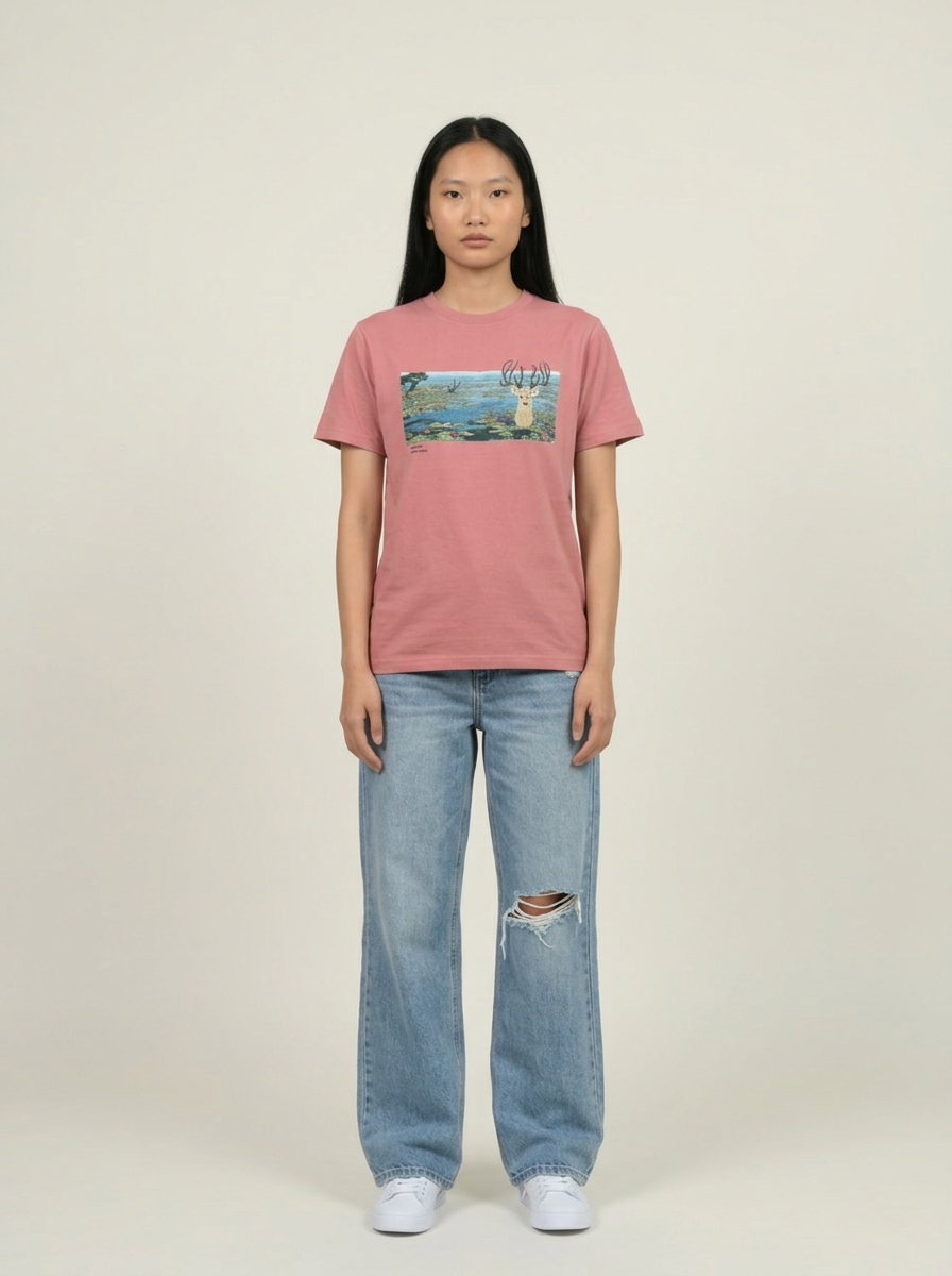 [Limited] Loktak Sangai Muga Embroidery Female