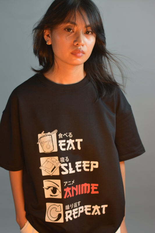 Anime Love Oversized T-Shirt Female