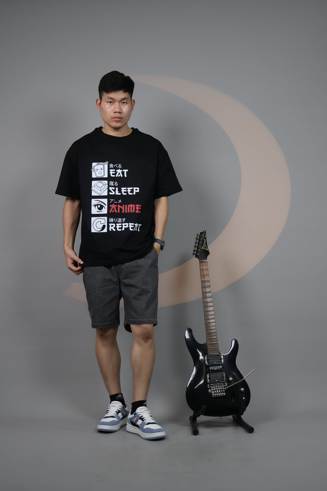 Anime Love Oversized T-Shirt Male