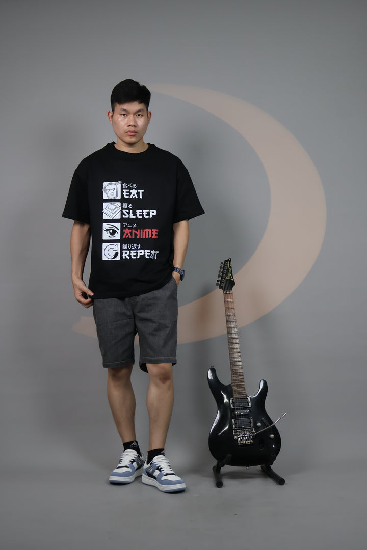 Anime Love Oversized T-Shirt Male