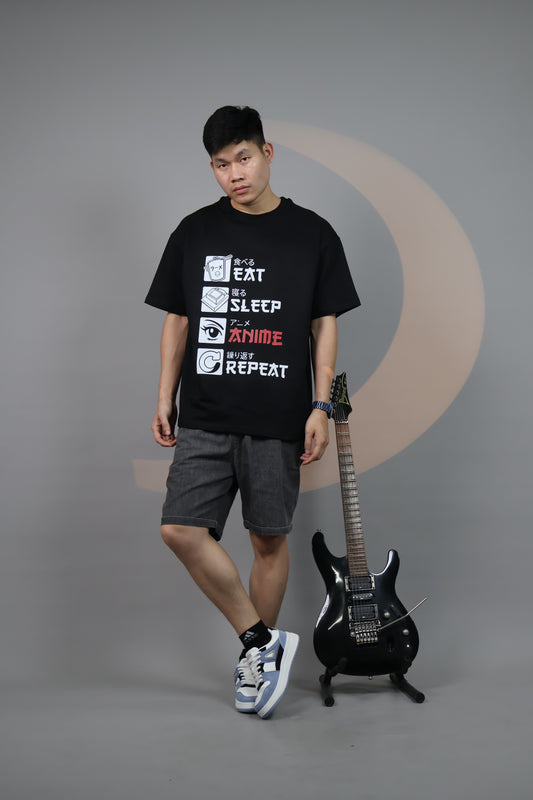 Anime Love Oversized T-Shirt Male