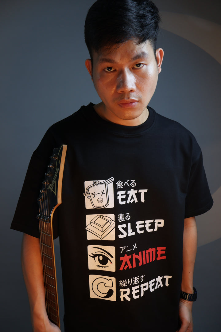 Anime Love Oversized T-Shirt Male