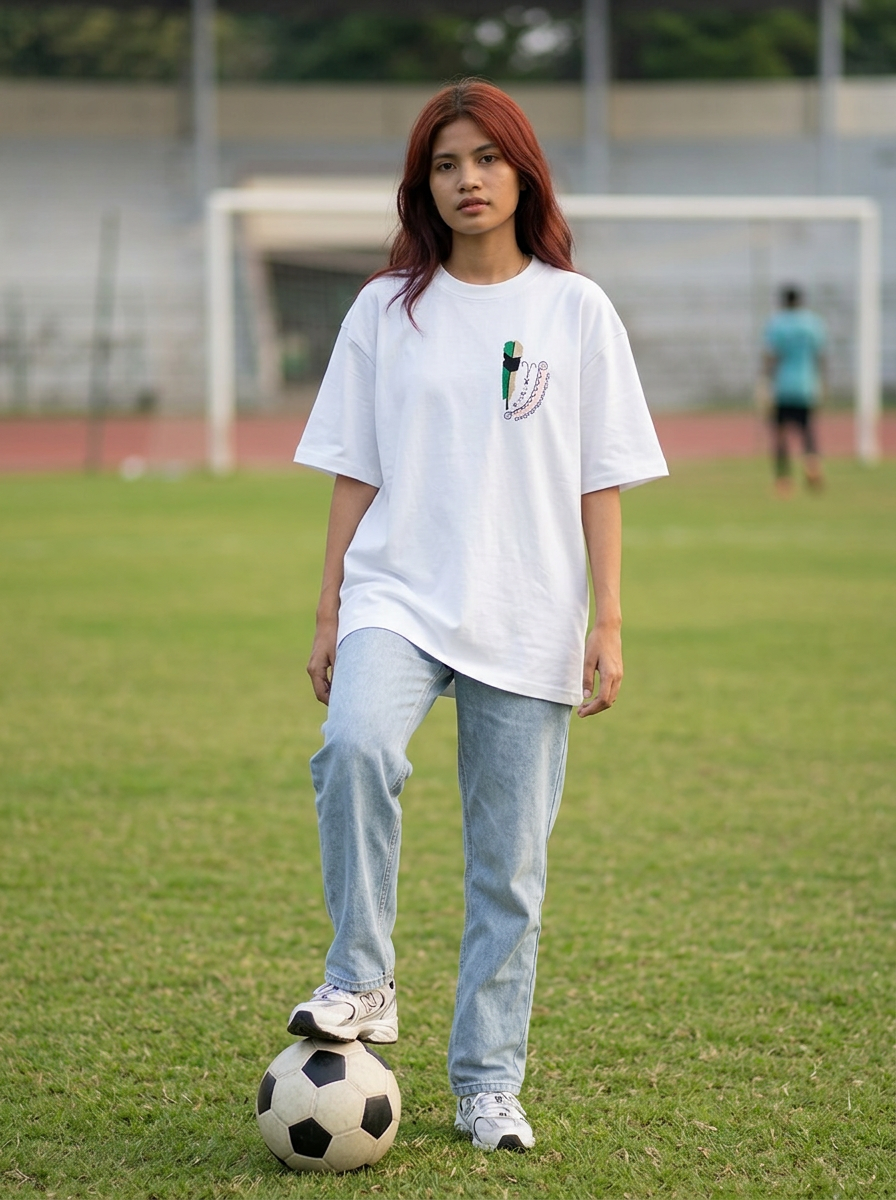 [Limited] Loktak Sangai Muga Embroidery Female