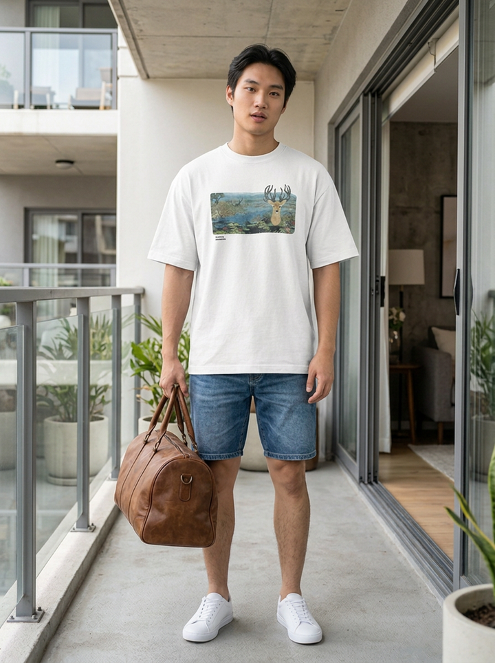 [Limited] Loktak Sangai Muga Embroidery_Male