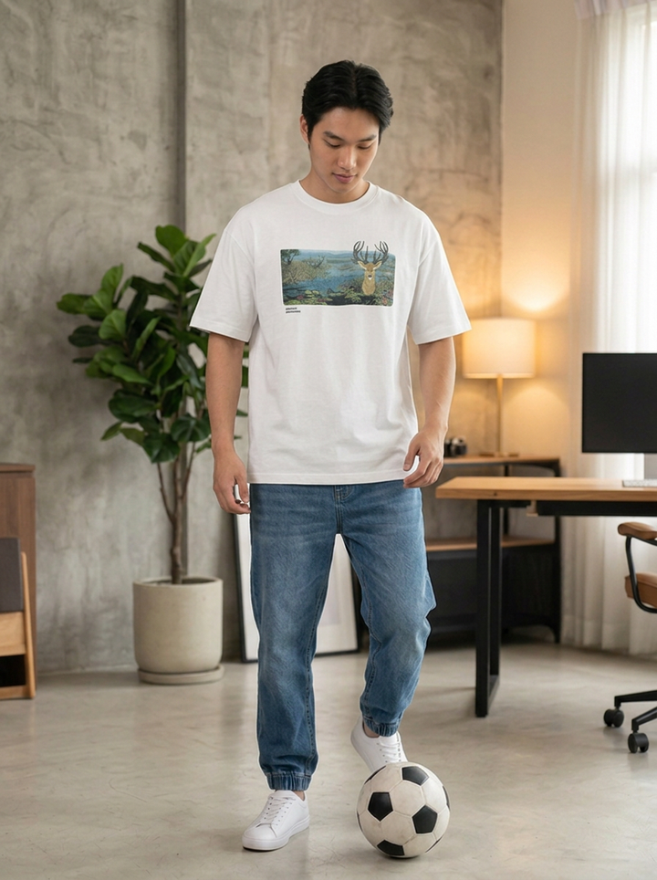 [Limited] Loktak Sangai Muga Embroidery_Male