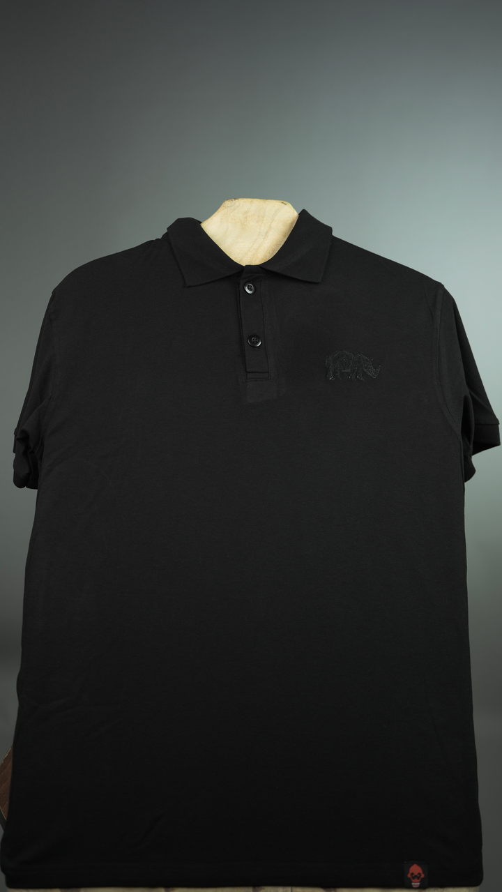 Rhino Embroidery on Bamboo Polo