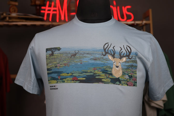 [Limited] Loktak Sangai Muga Embroidery_Male