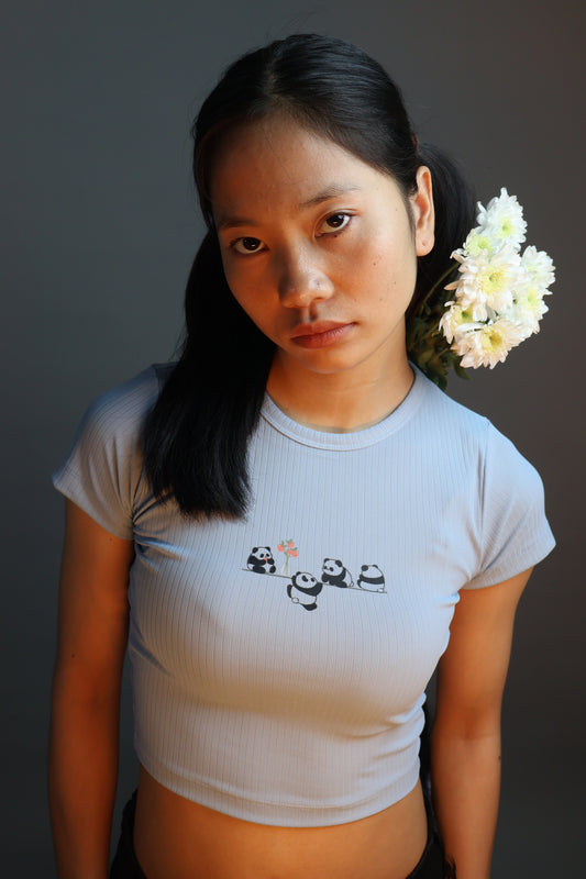 Lazy Panda Croptop