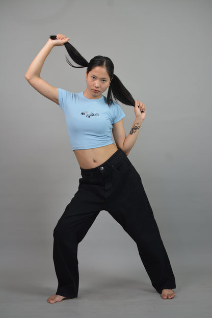 Lazy Panda Croptop
