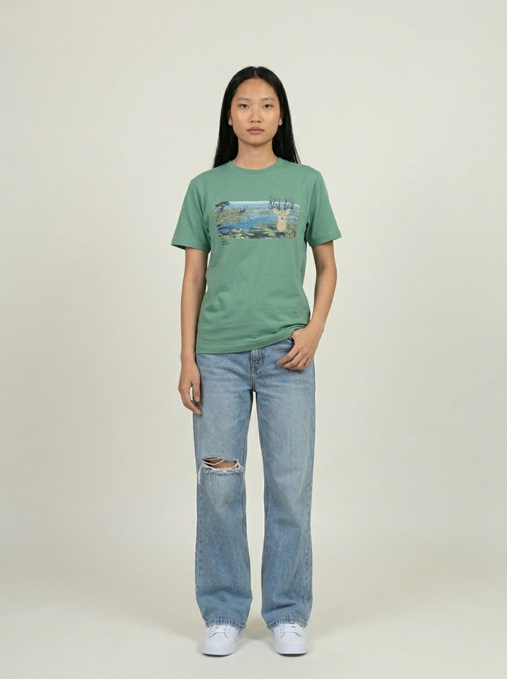 [Limited] Loktak Sangai Muga Embroidery Female