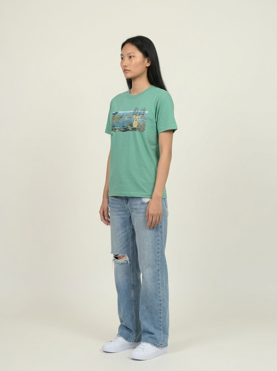 [Limited] Loktak Sangai Muga Embroidery Female