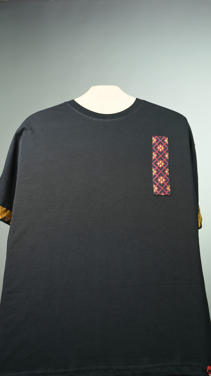 Boro Motif Design Black