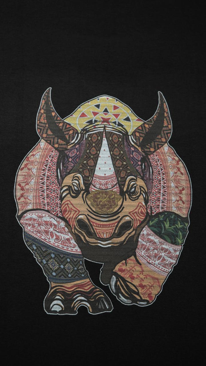 Bamboo Fabric - Assam Rhino “Horned Pride”_Male