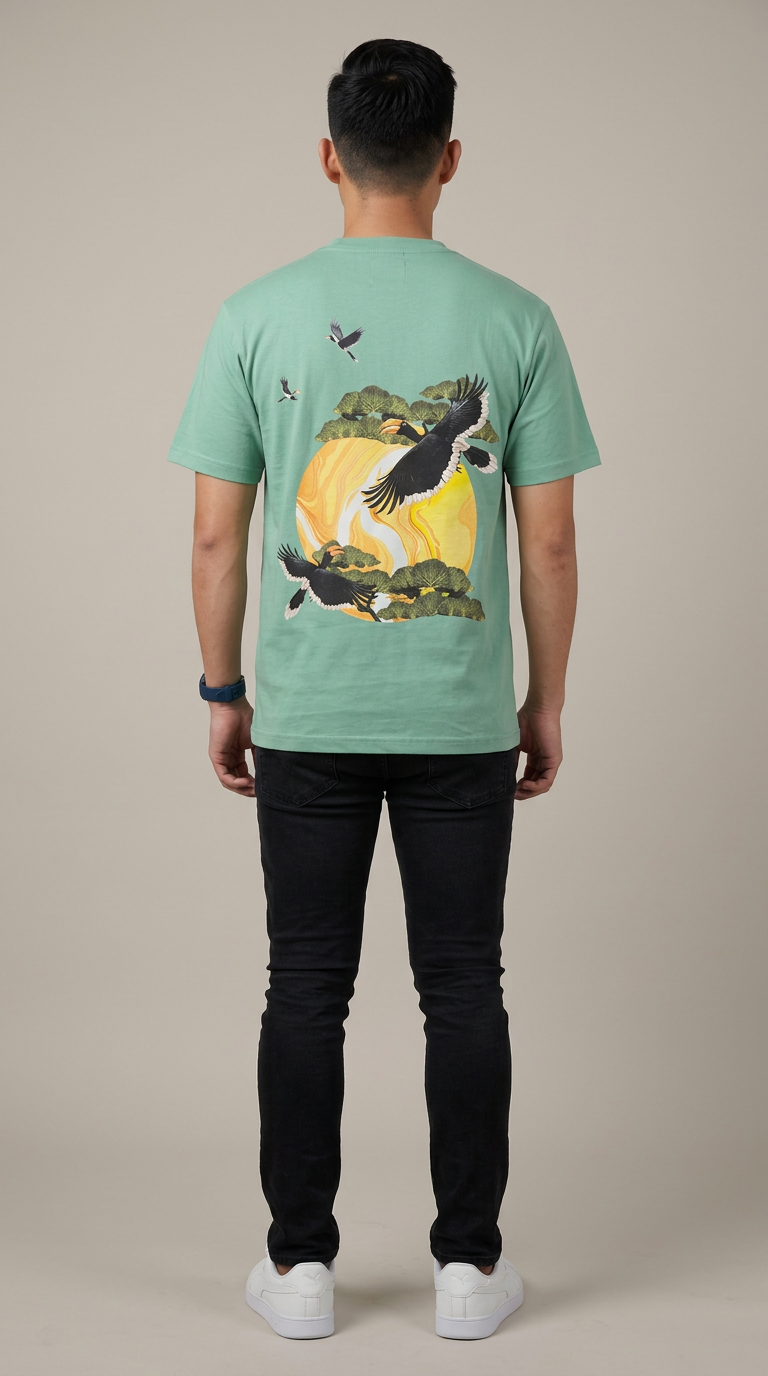 [Limited] Hornbill Muga Embroidery