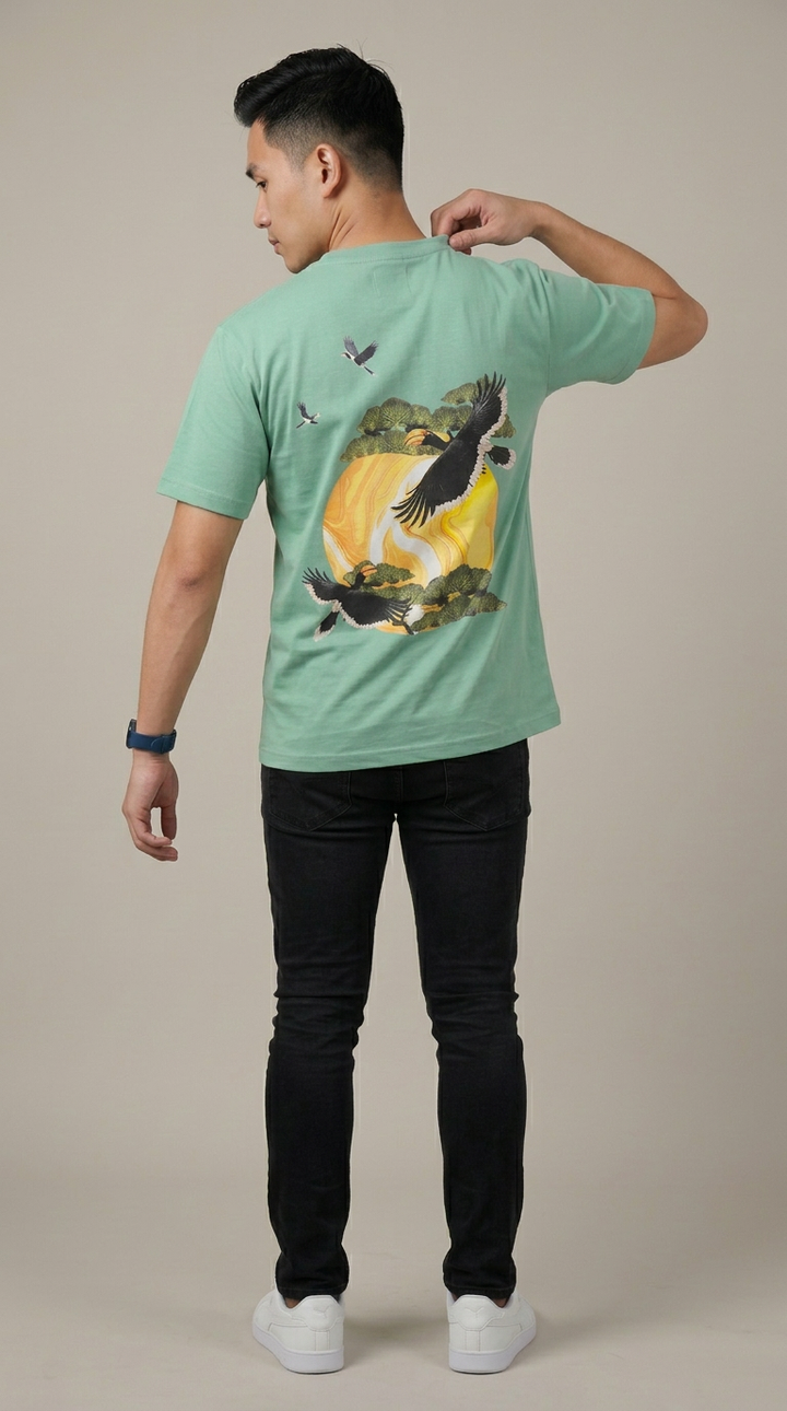 [Limited] Hornbill Muga Embroidery