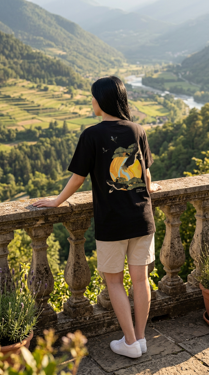 [Limited] Hornbill Muga Embroidery Female