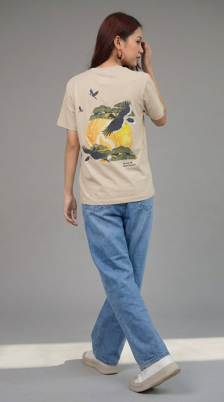 [Limited] Hornbill Muga Embroidery Female
