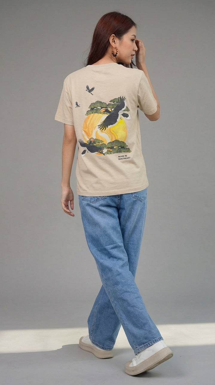 [Limited] Hornbill Muga Embroidery Female