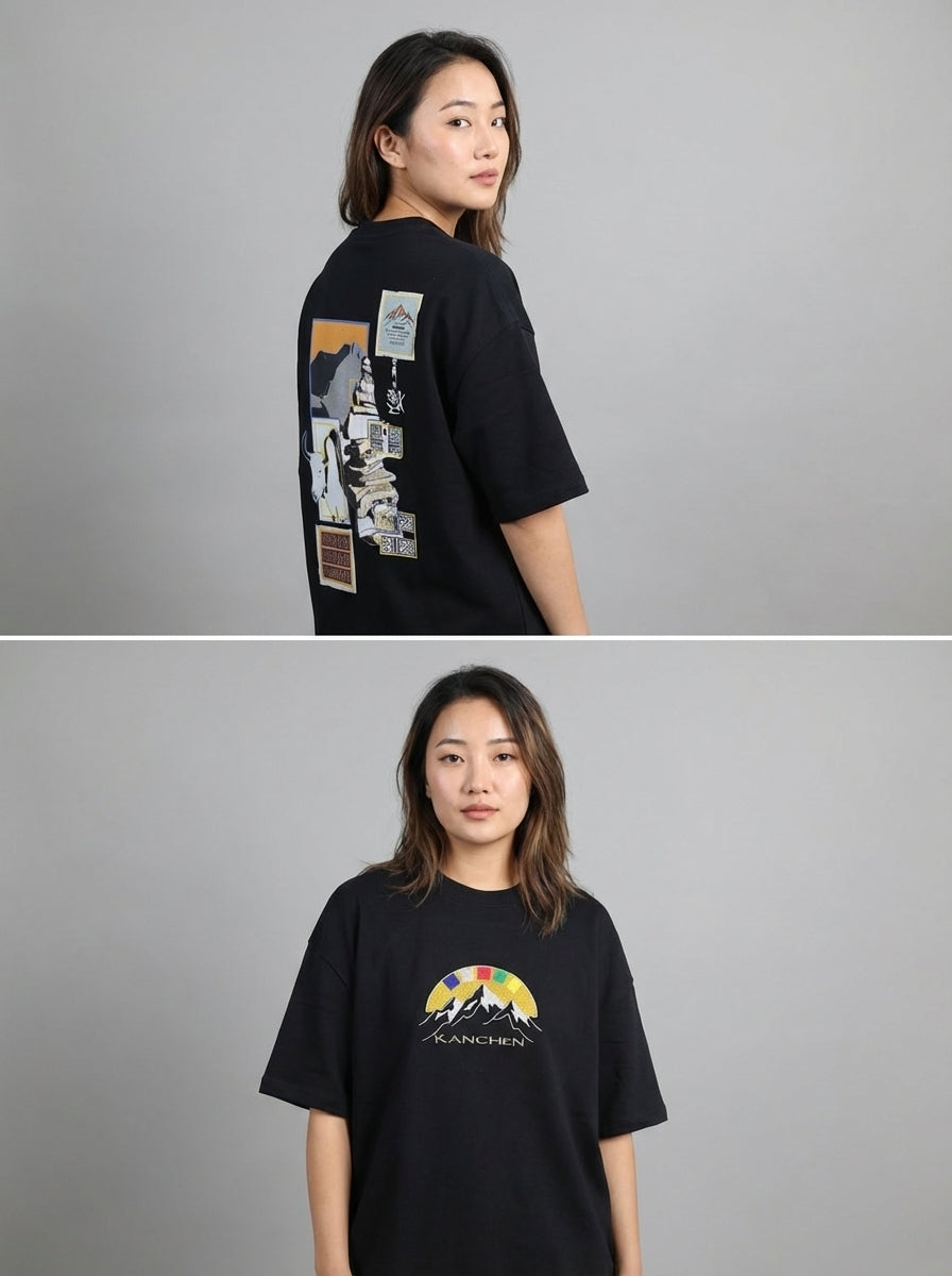 [Sikkim] K'junga Patchwork & Muga Embroidery - Female