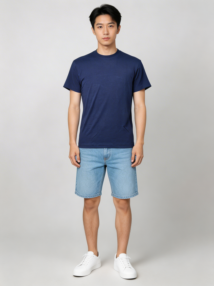Plain Dark Blue Bamboo_Male