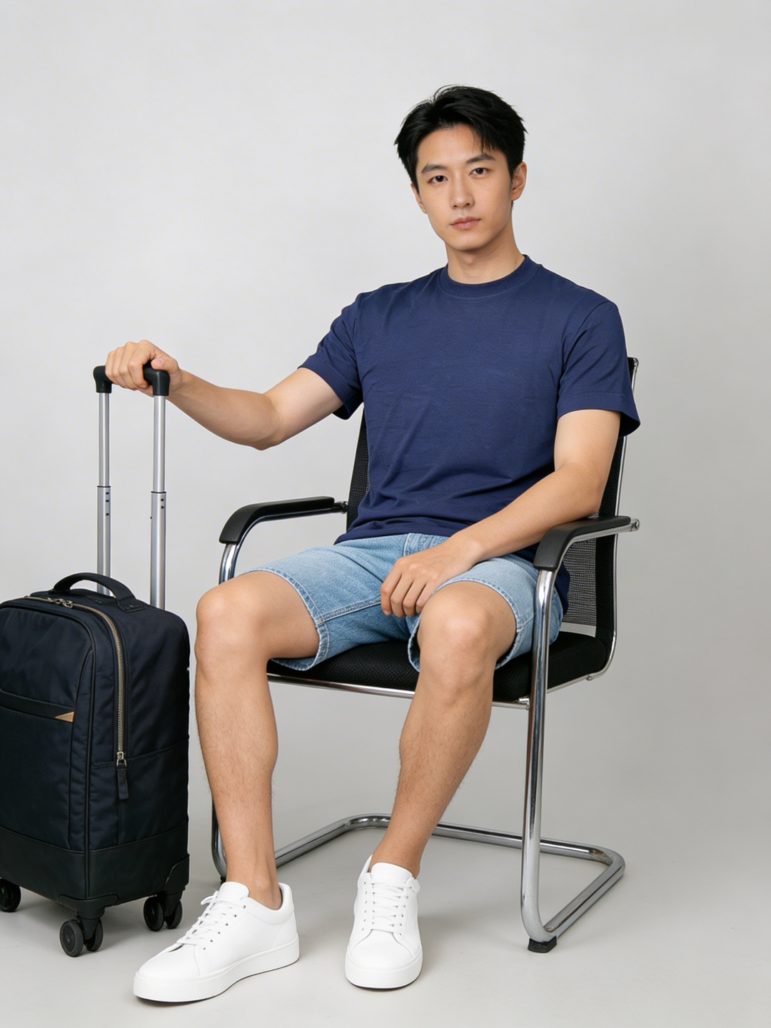 Plain Dark Blue Bamboo_Male