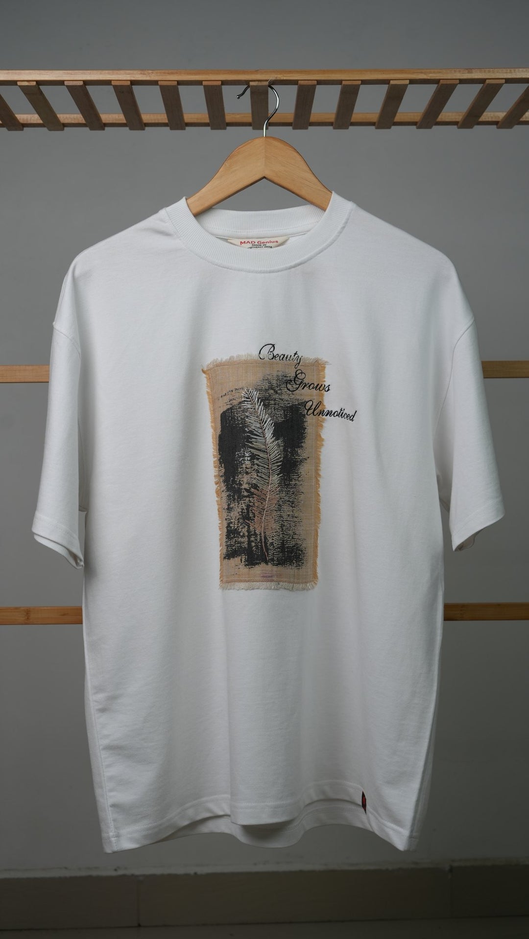 Ahimsa 03 — eri panel on ivory tee
