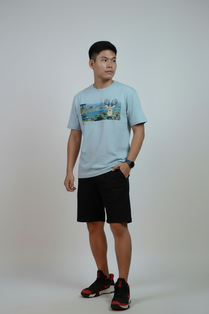 [Limited] Loktak Sangai Muga Embroidery_Male