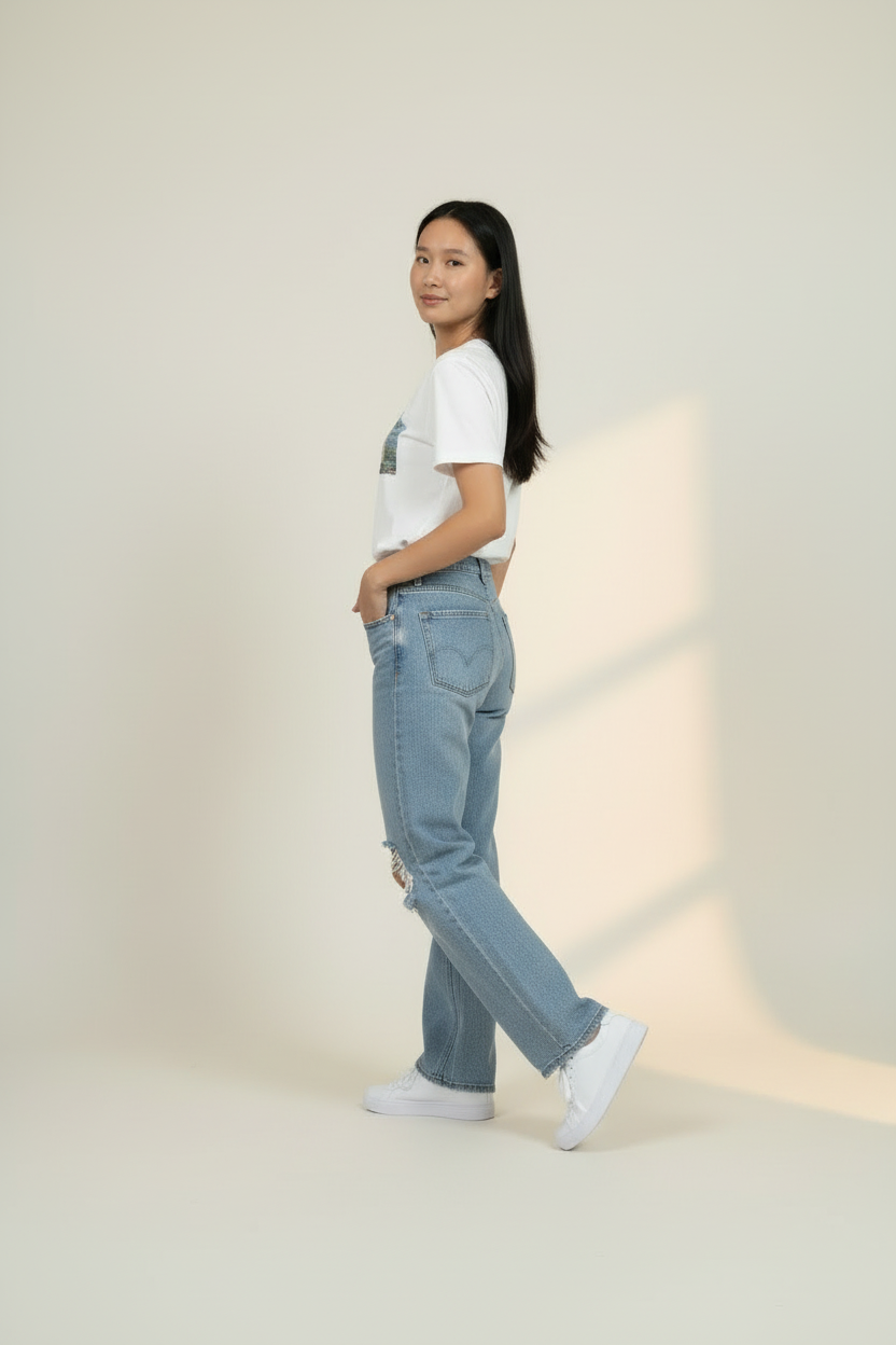 [Limited] Loktak Sangai Muga Embroidery Female