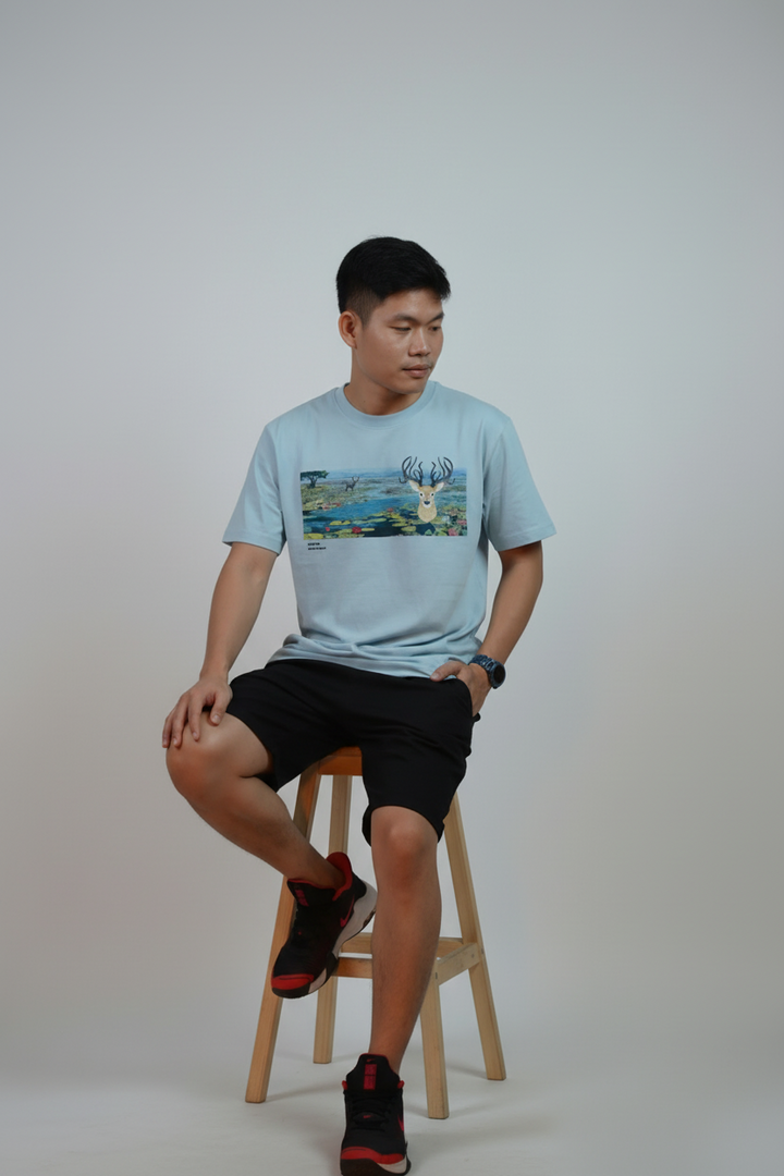 [Limited] Loktak Sangai Muga Embroidery_Male