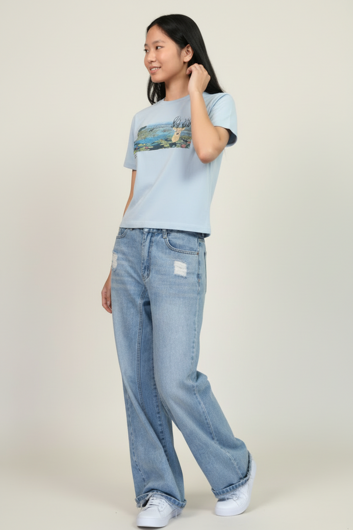 [Limited] Loktak Sangai Muga Embroidery Female