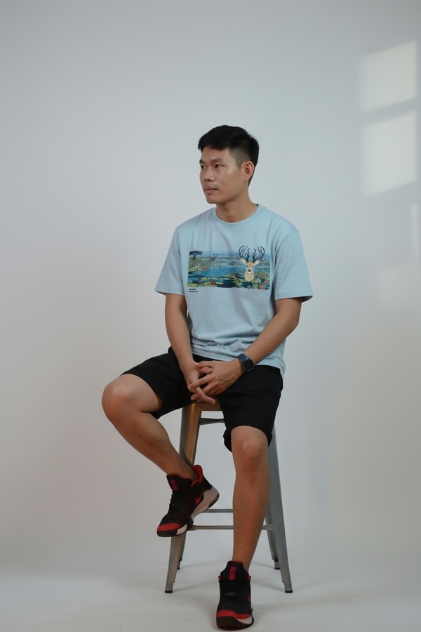 [Limited] Loktak Sangai Muga Embroidery