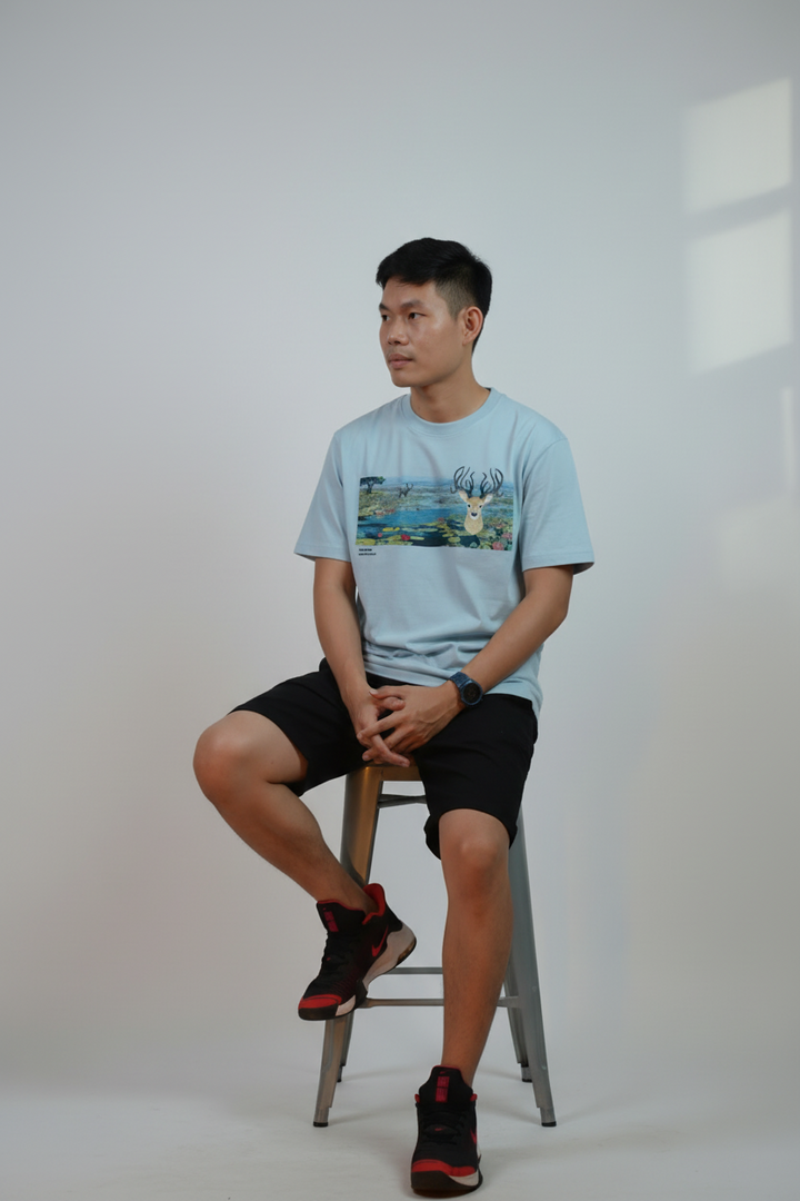 [Limited] Loktak Sangai Muga Embroidery_Male