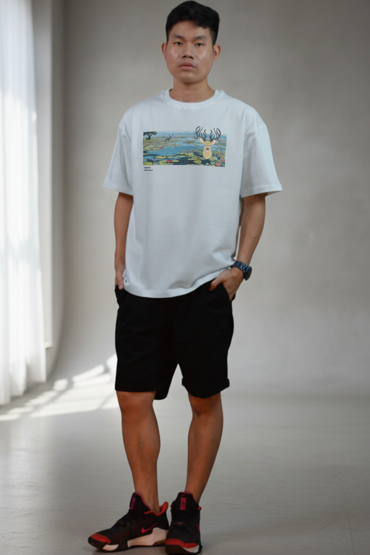 [Limited] Loktak Sangai Muga Embroidery_Male