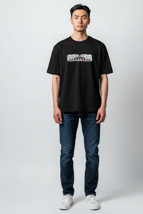 Two Faced Rhino Motif