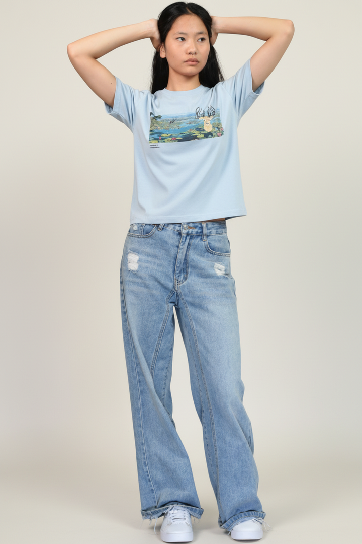 [Limited] Loktak Sangai Muga Embroidery Female