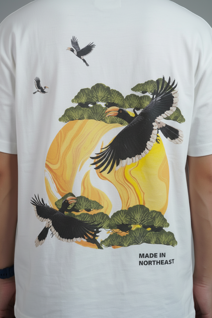 [Limited] Hornbill Muga Embroidery